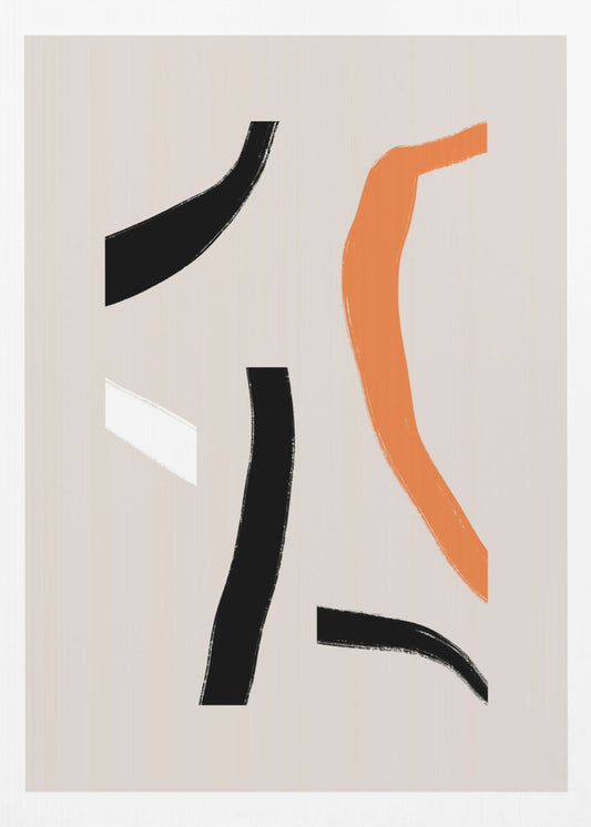 Colorful Curved Shapes | Poster
