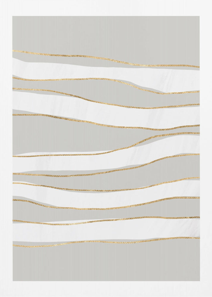 Gilded Waves | Canvas