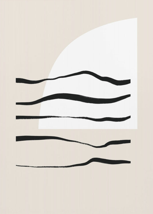 Curved Lines &amp; Light | Canvas