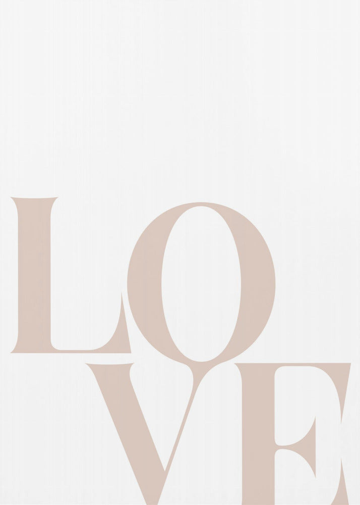 Minimalist Love Typography | Canvas