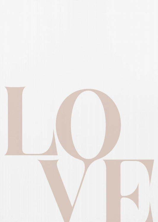 Minimalist Love Typography | Canvas