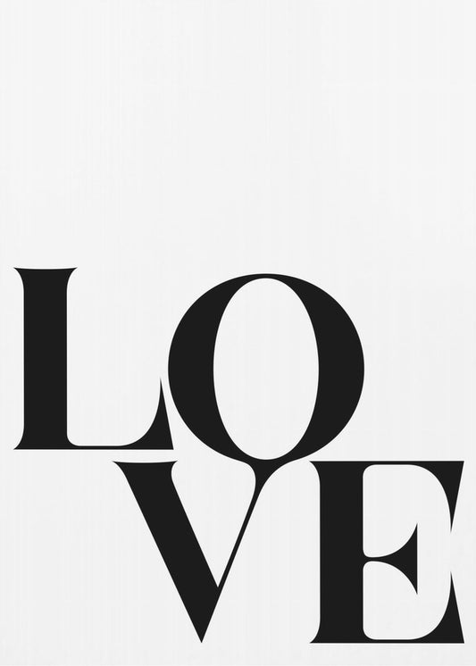 Bold Love Typography | Canvas