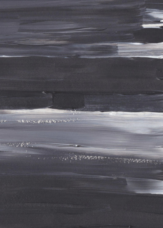 Expressive Monochrome Strokes | Canvas