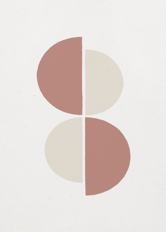 Geometric Shapes in Earthy Tones | Canvas