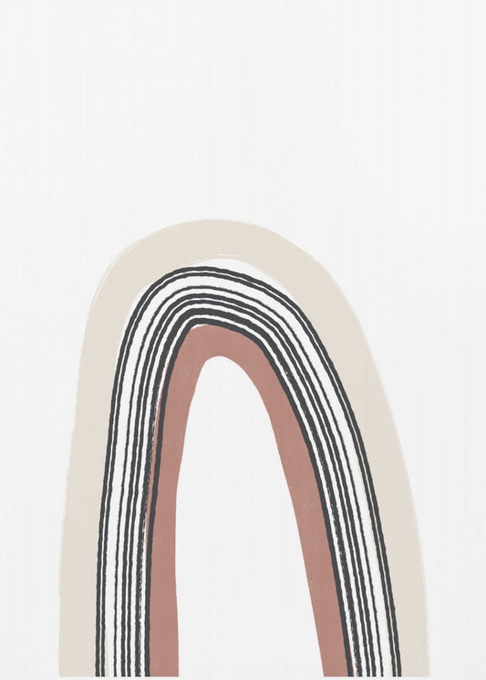 Simple Arch With Black Lines | Canvas