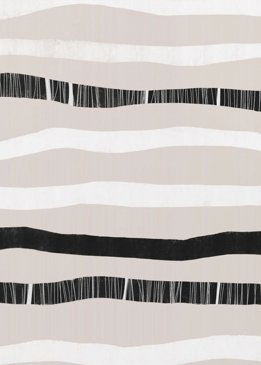 Monochrome Waves | Poster