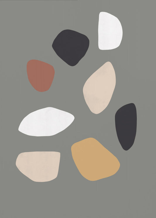 Earthy Shapes Dance | Canvas