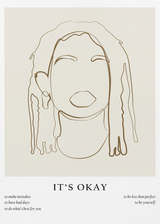 Woman line portrait | Canvas