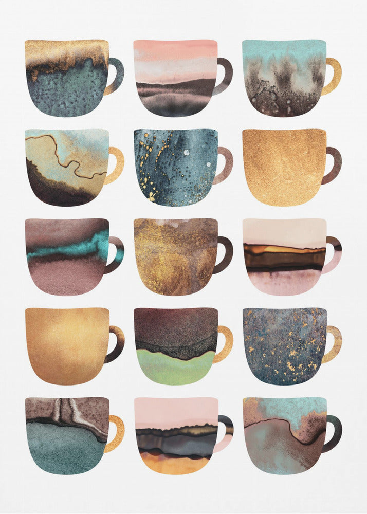 Earthy Coffee Cups | Canvas