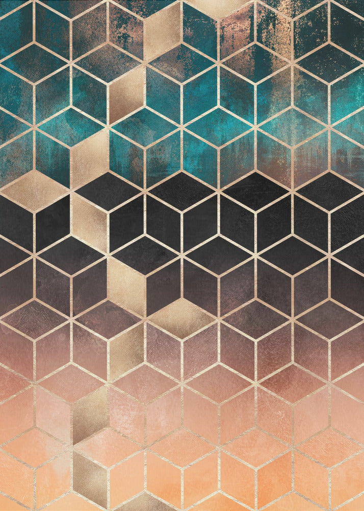 Ombre Dream Cubes | Poster