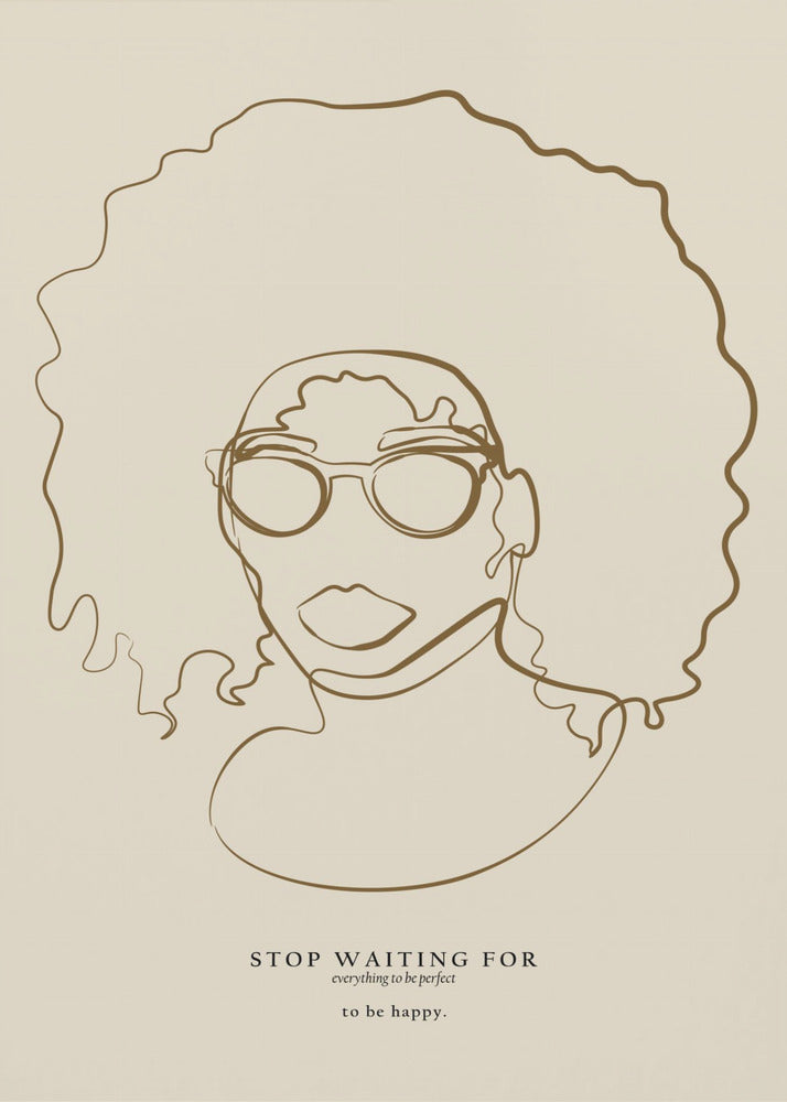 Woman face with glasses | Canvas