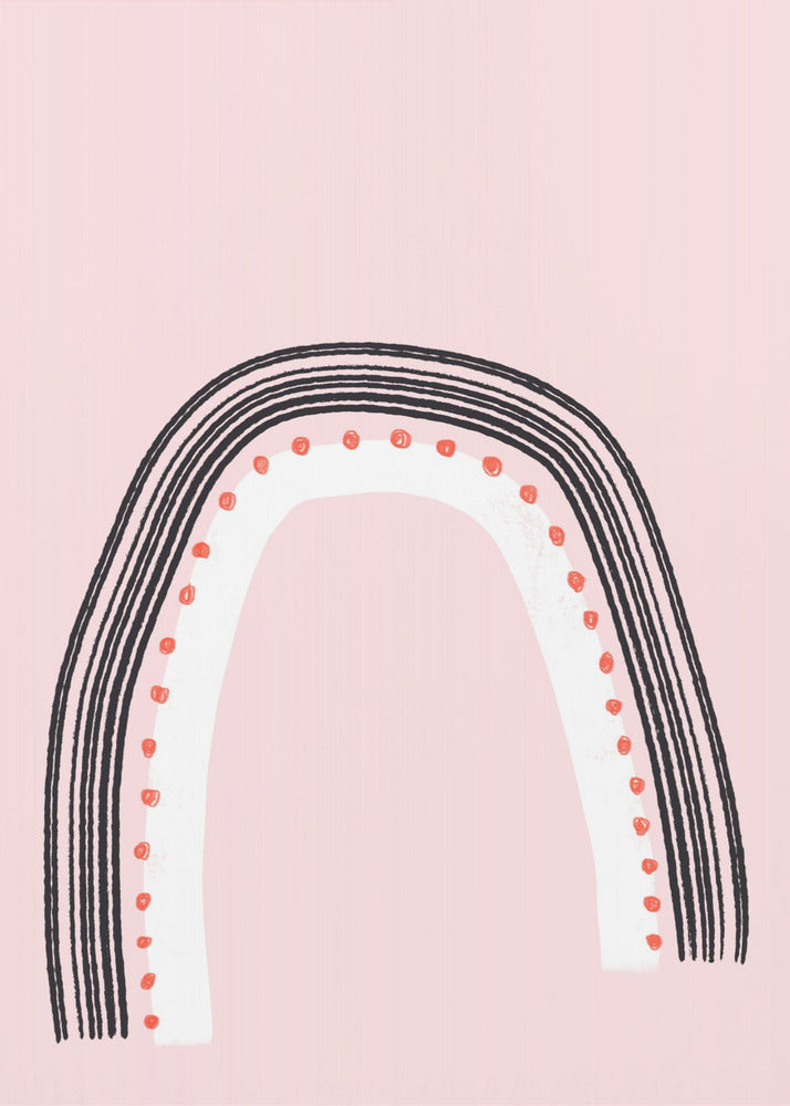Arch with Black Lines | Canvas