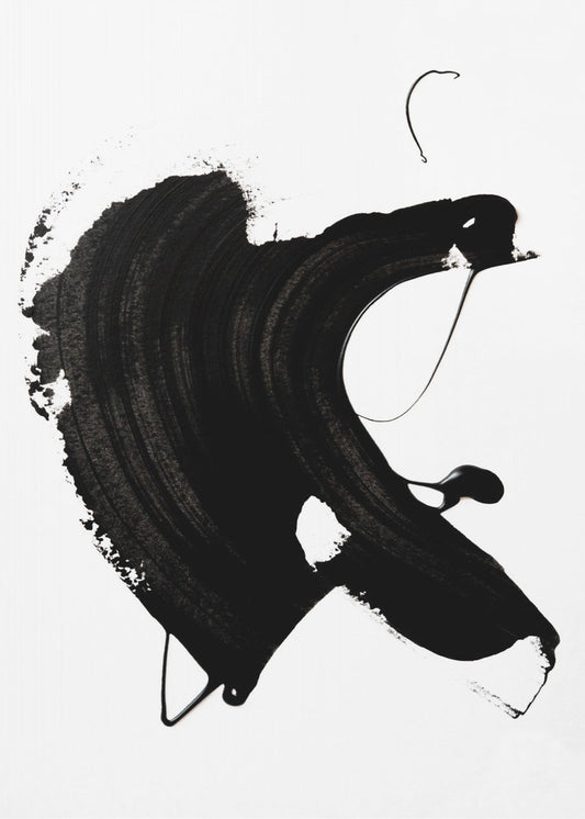 Black abstract Stroke | Canvas