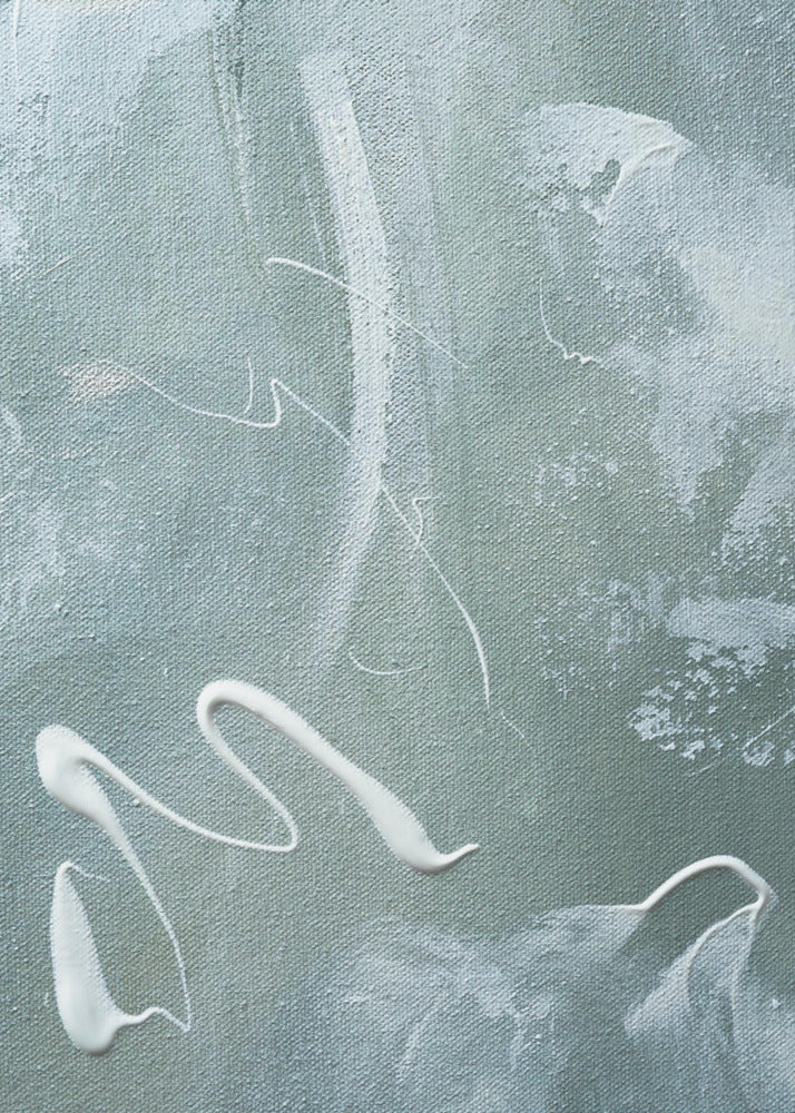 Green and White Acrylic | Canvas