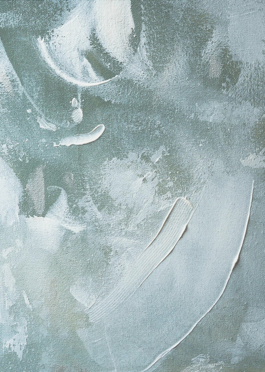 Green and White Acrylic | Canvas