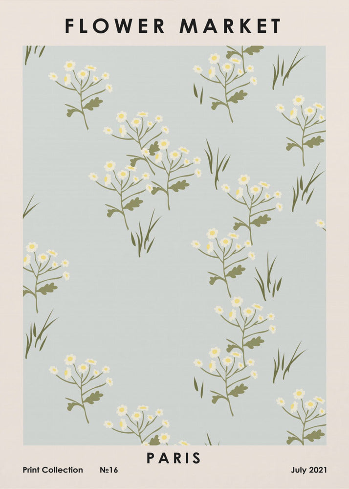 Flower Market Paris | Poster