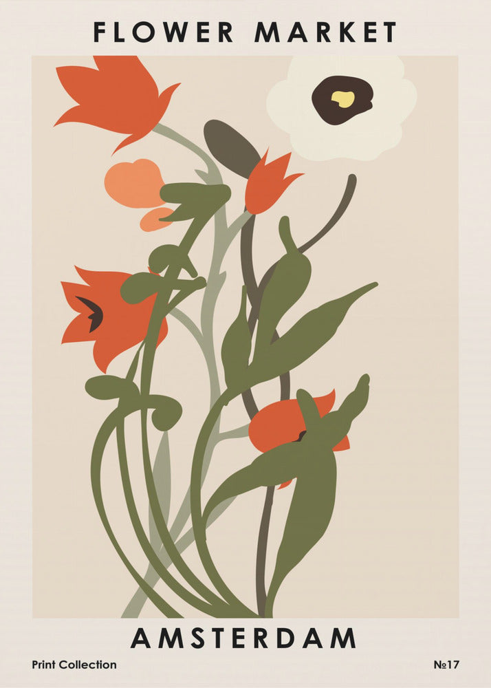Flower Market Amsterdam | Poster