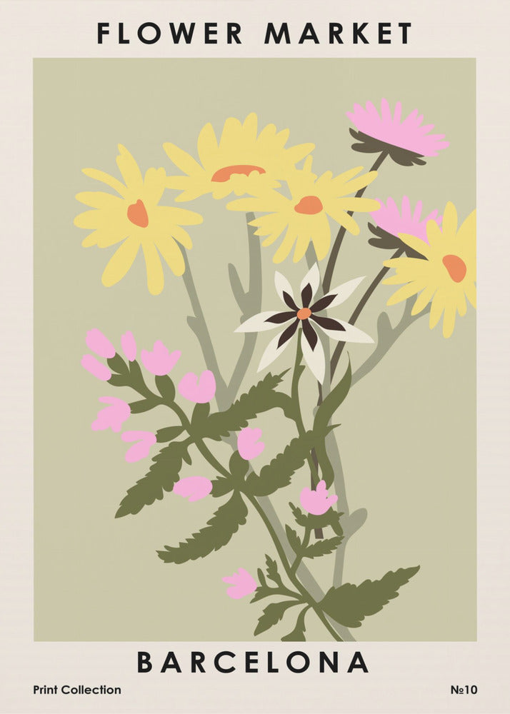 Flower Market Barcelona | Poster