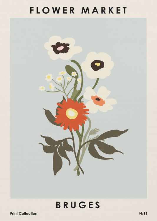 Flower Market Bruges | Canvas