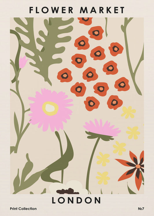 Flower Market London | Poster