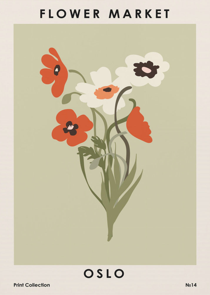 Flower Market Oslo | Poster