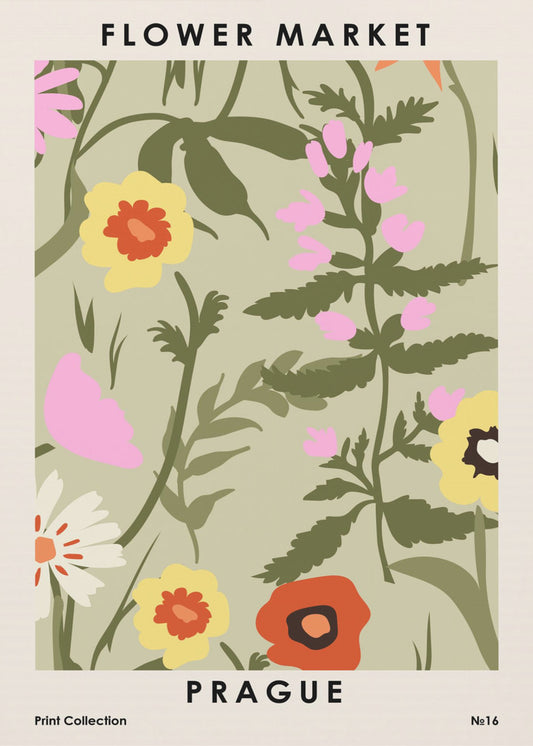 Flower Market Prague | Poster