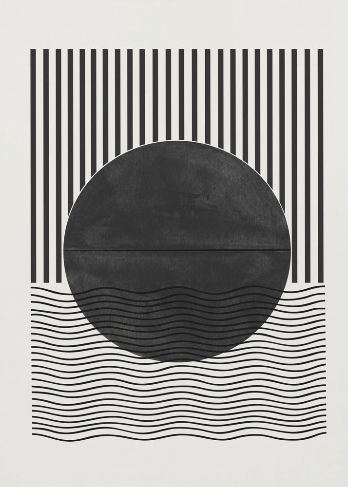 Monochrome Eclipse | Canvas