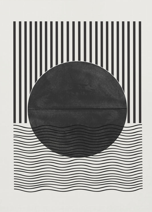 Monochrome Eclipse | Canvas