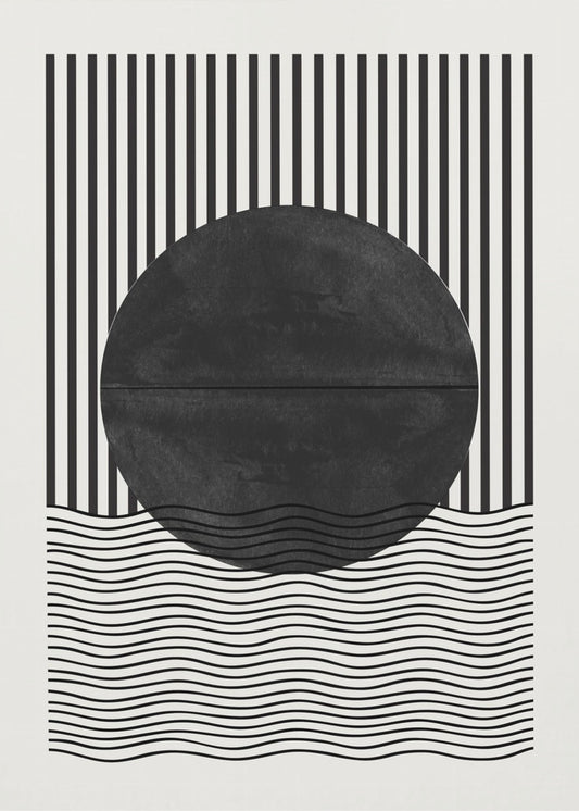 Monochrome Eclipse | Canvas