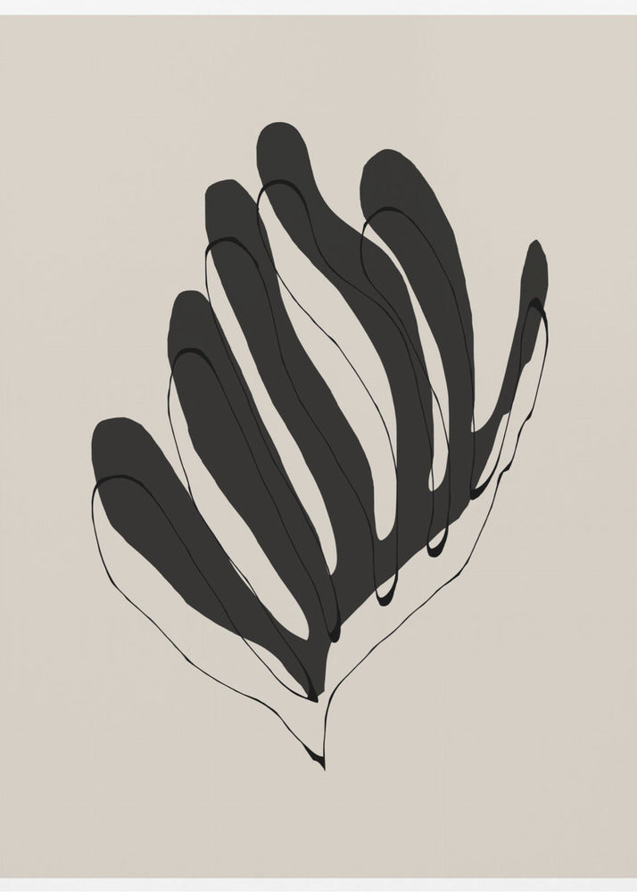 Abstract Leaf Lines | Canvas