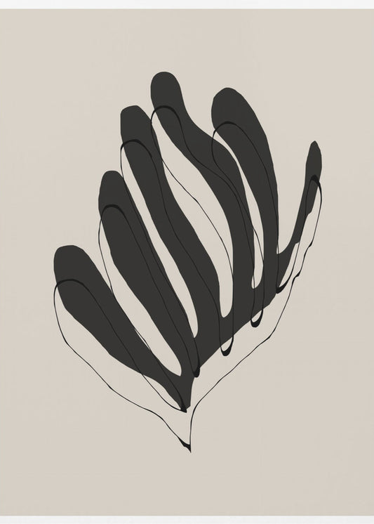 Abstract Leaf Lines | Canvas