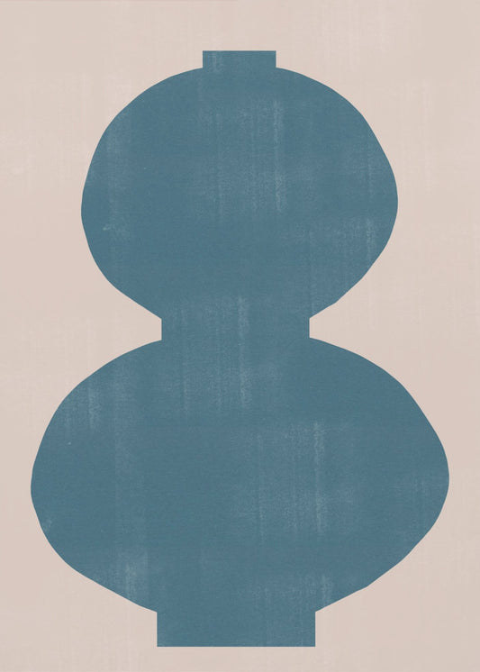 Cyan Silhouette | Canvas