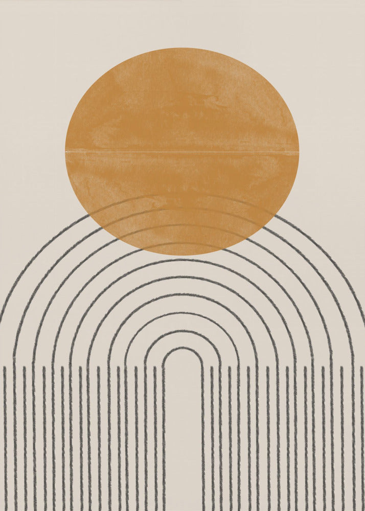 Arc and Sunburst | Canvas