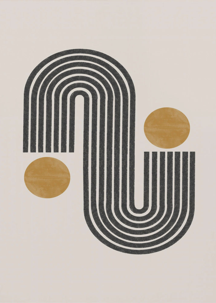 Curved Lines Harmony | Canvas