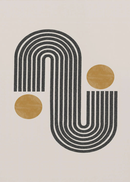 Curved Lines Harmony | Canvas