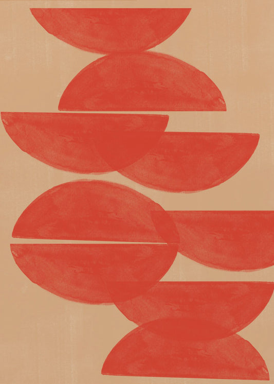 Crimson Symmetry | Canvas