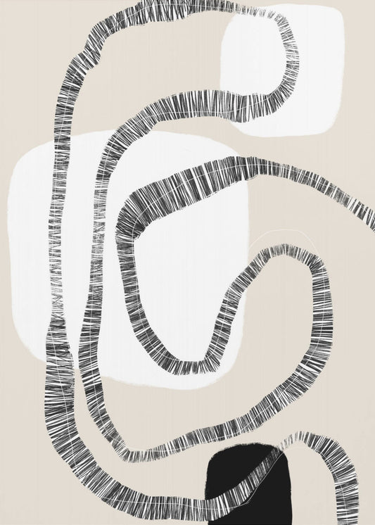 Monochrome Paths | Canvas