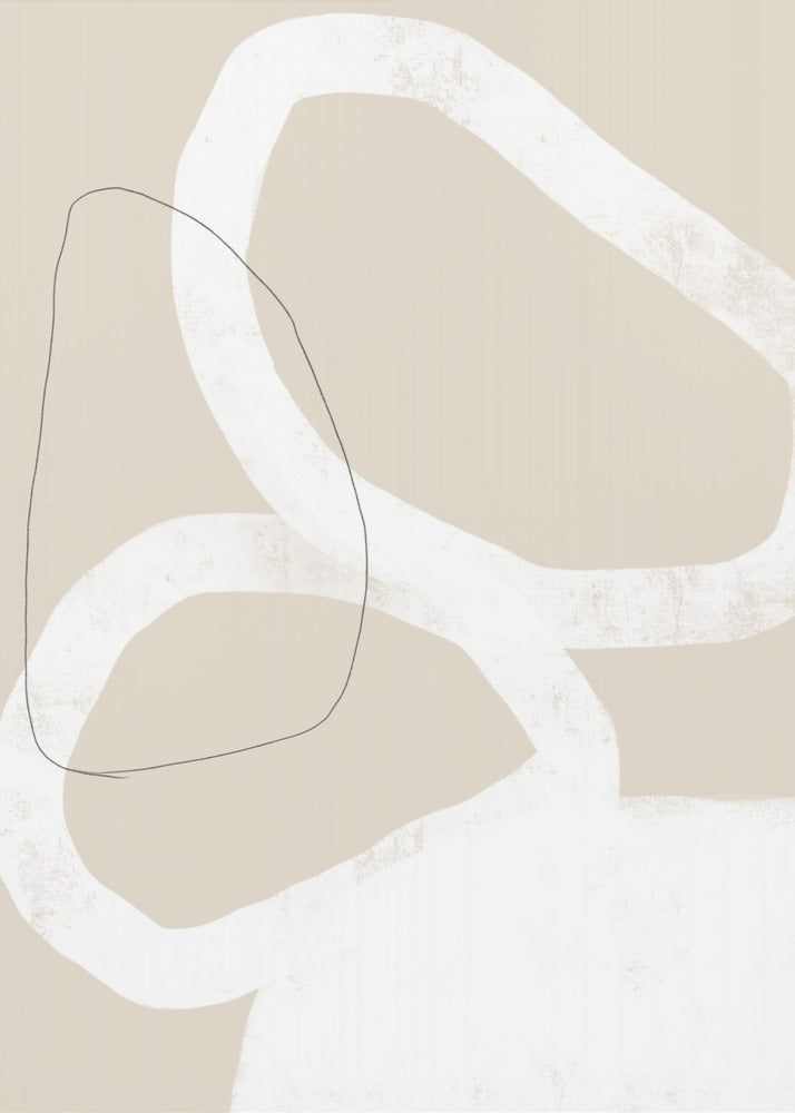 Intertwined Organic Shapes | Canvas