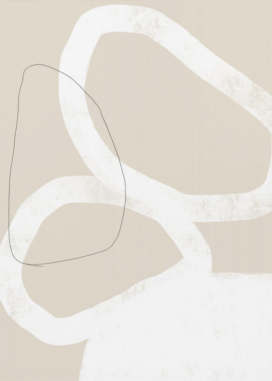 Intertwined Organic Shapes | Canvas