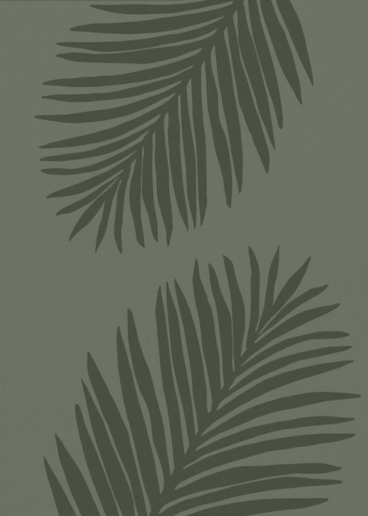 PALM LEAF 05 ALL GREEN | Poster