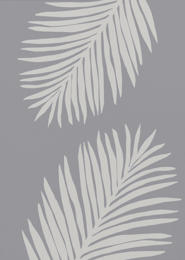 PALM LEAF 03 MEDIUM GRAY | Poster