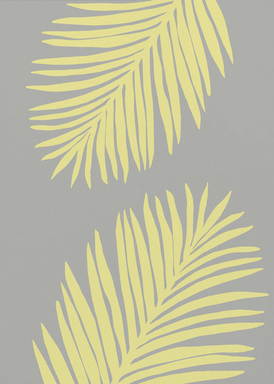 PALM LEAF 01 YELLOW | Canvas