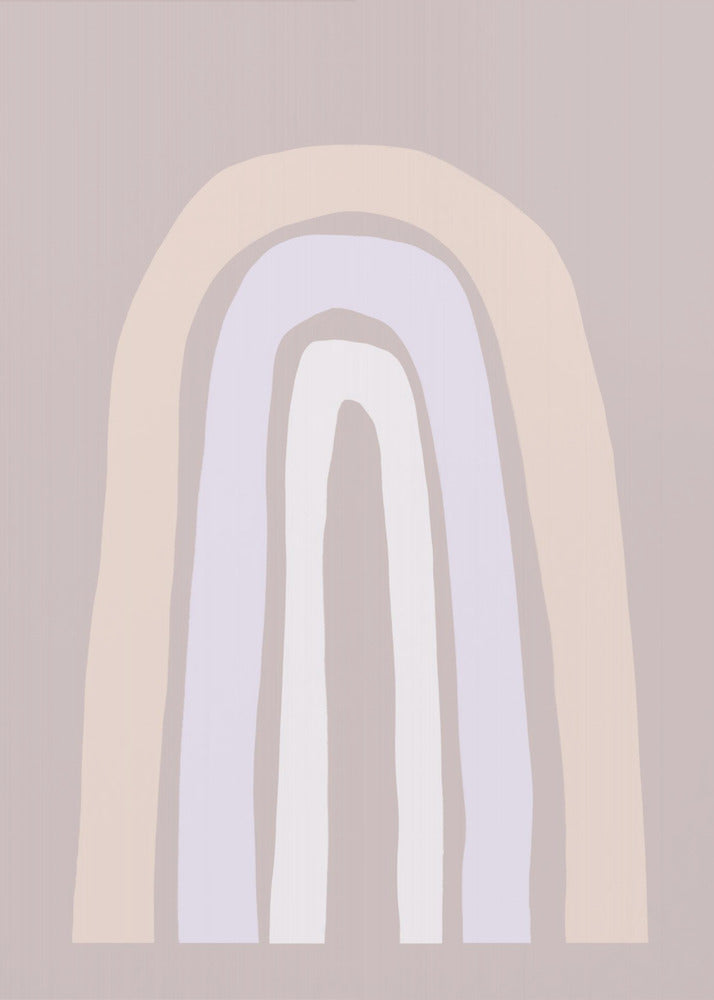 Soft Pastel Tones And Organic Shapes | Poster
