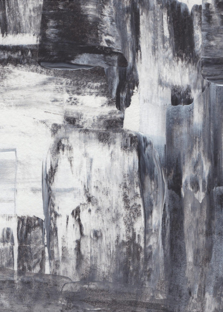 Monochrome Cascade | Canvas