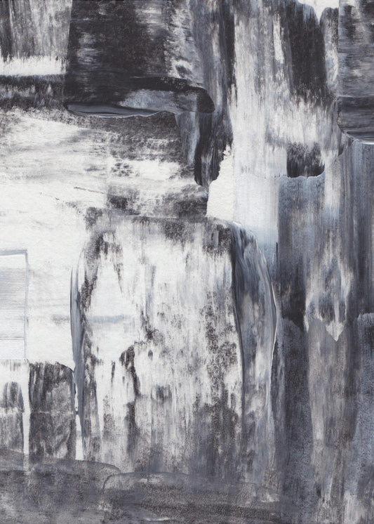 Monochrome Cascade | Canvas