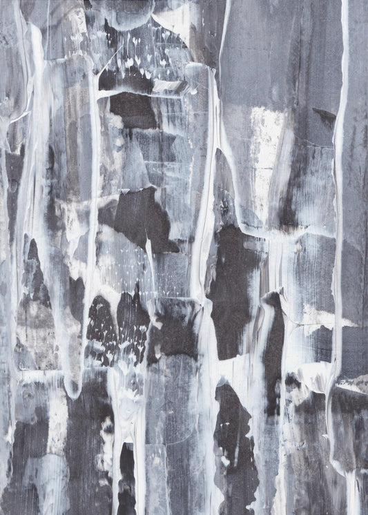 Textured Layers of Gray and White | Canvas