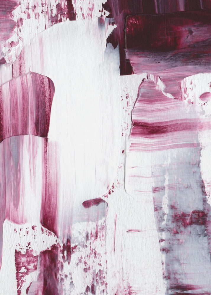 Crimson Strokes | Canvas