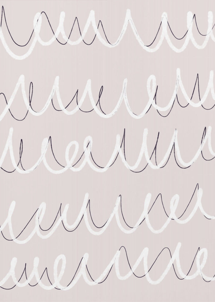 Curved Doodle Waves | Poster