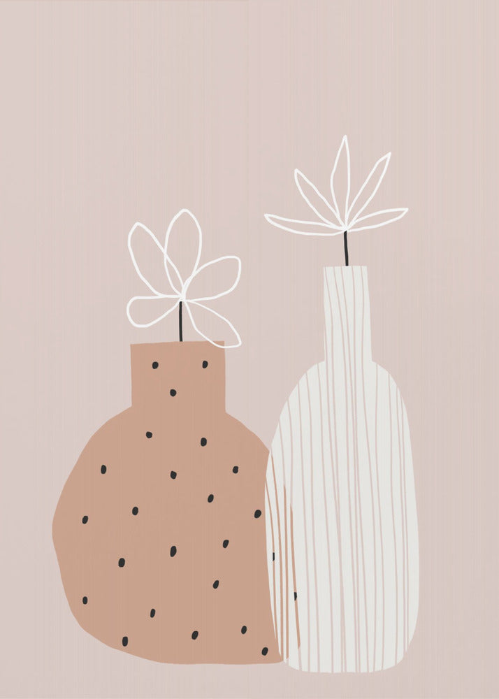Minimal Twin Vases | Canvas