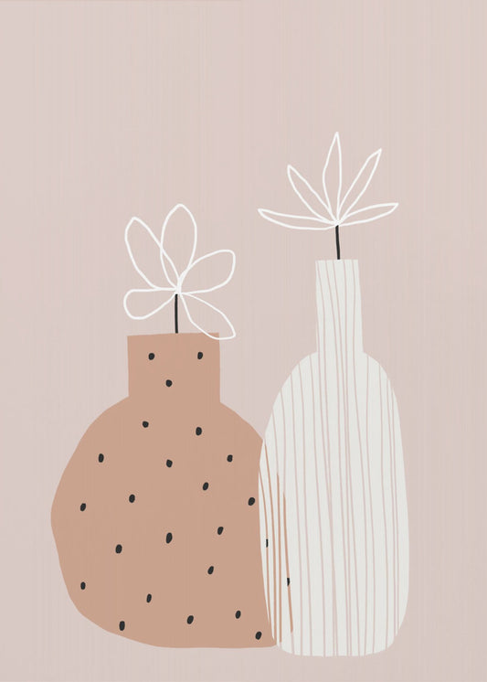 Minimal Twin Vases | Canvas